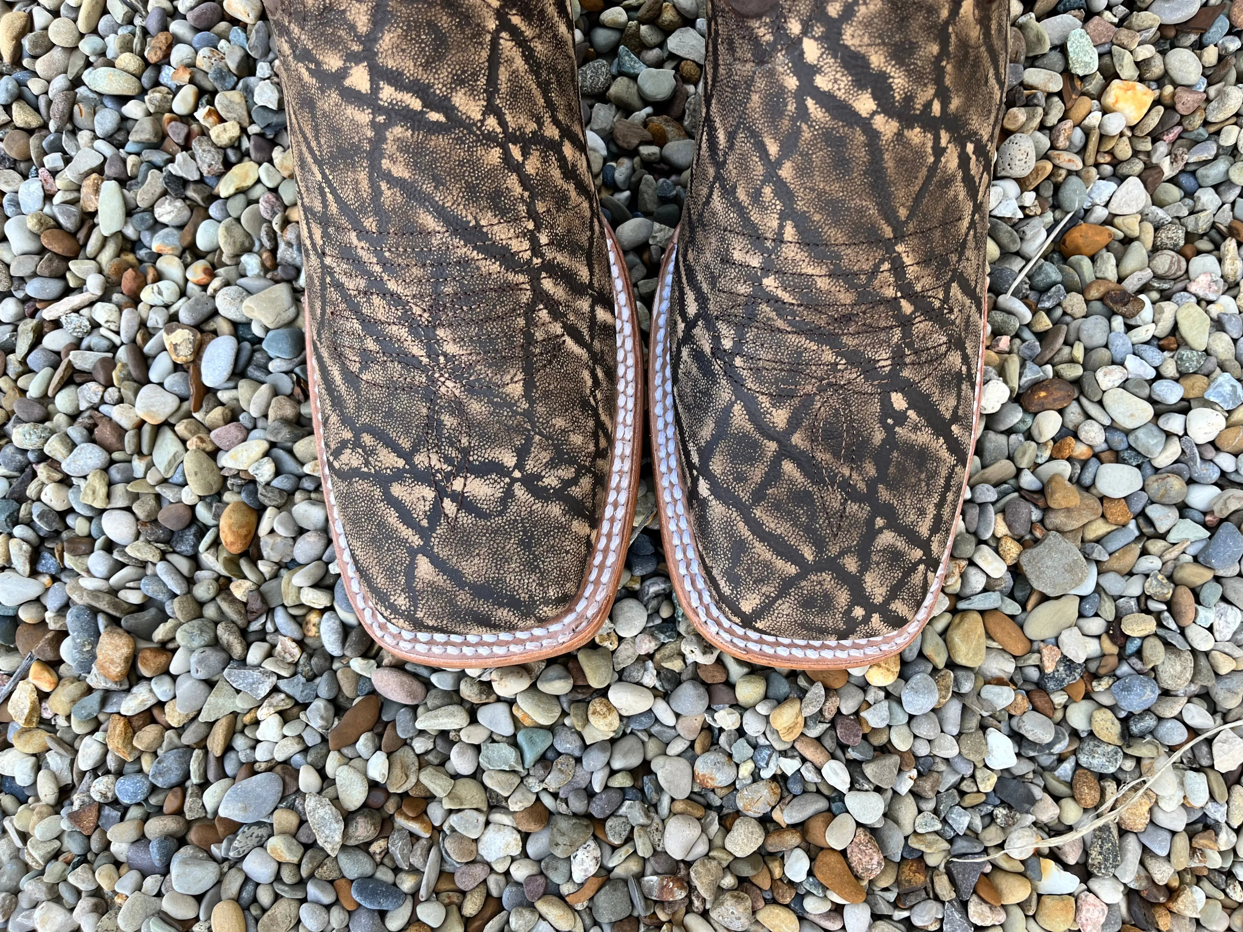Durango Men's Arena Pro Rustic Tobacco Cowboy Square Toe Boots DDB0414