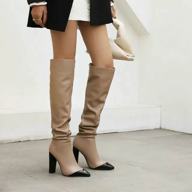 Microfiber Over-the-Knee Boots
